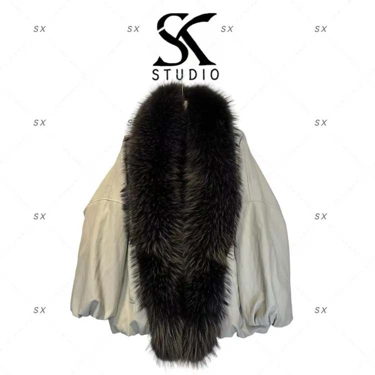 8543女装轻奢新款外套（貉子毛领）LNE-2502