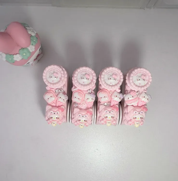 可爱小羊奶油胶订书机kitty手工卡通树脂3d超萌新款奶油风三丽鸥