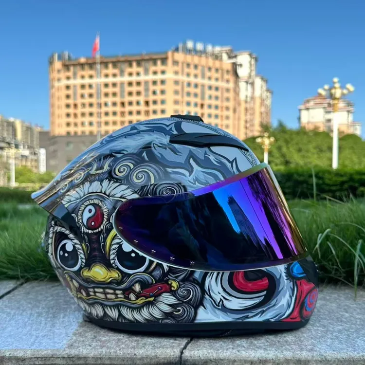 骑克国标3C认证摩托车头盔男女冬季个性安全四季骑士蓝牙机车全盔