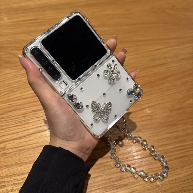 适用华为PuraX贴钻手链防摔手机壳Diy时尚轻薄透明壳女款当季流行