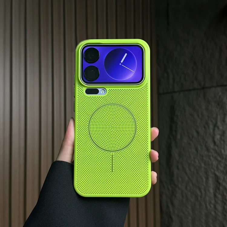 极简风磁吸透气散热适用小米17手机壳17promax超薄15磨砂14保护壳