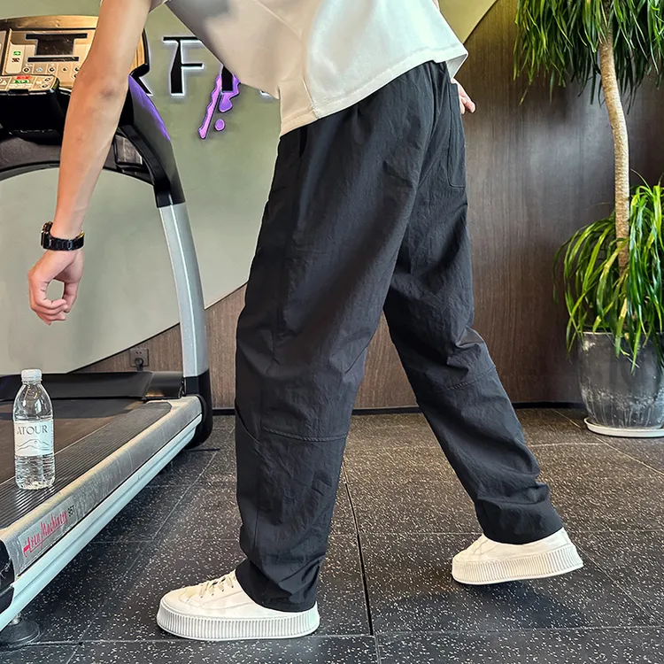 速干裤子男士夏季薄款潮牌潮流直筒宽松弯刀休闲男生运动户外长裤