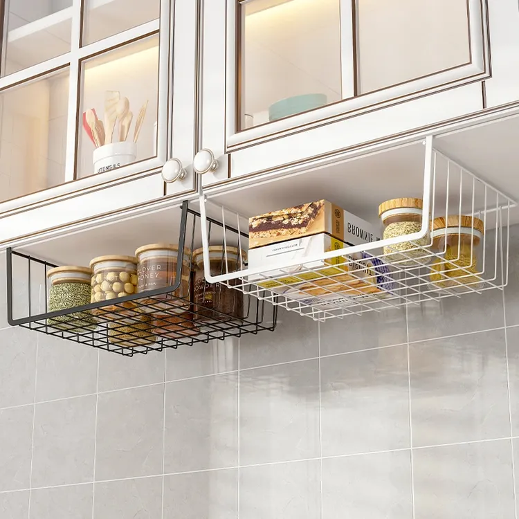 厨房挂篮免打孔橱柜收纳架置物架宿舍挂式储物神器壁挂调料架