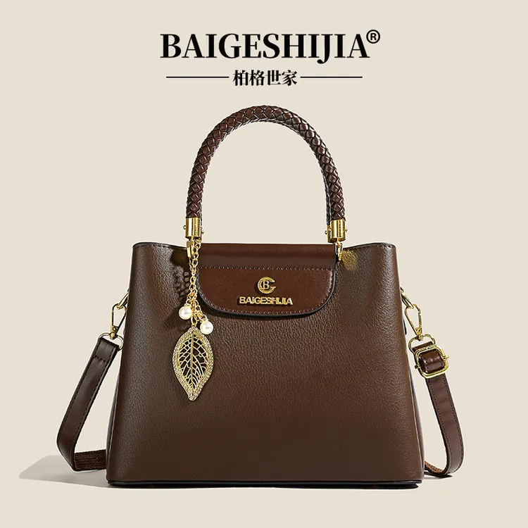 【当天发货】新款百搭时尚高级手提包秋冬复古气质单肩手提斜挎女包