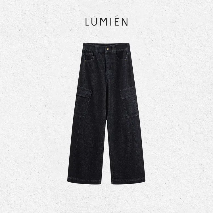 【LUMIEN 新品】“酷感阔型”酷飒廓形百搭高腰工装牛仔裤LX5FKK83