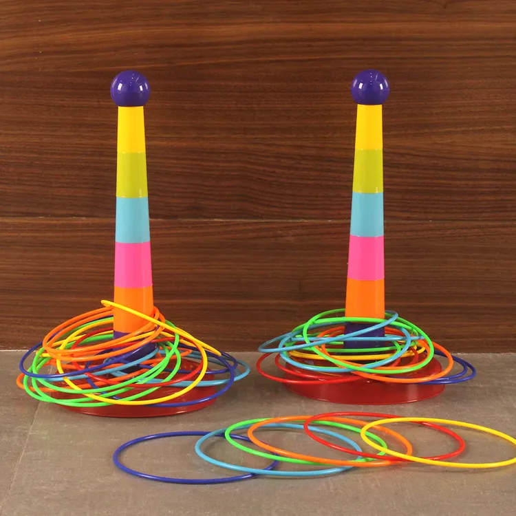 儿童套圈圈益智玩具套塔室内外休闲比赛幼儿园亲子互动投掷游戏