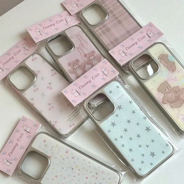 星星小熊适用苹果16ProMax151413电镀滴胶手机壳女韩iPhone11/12