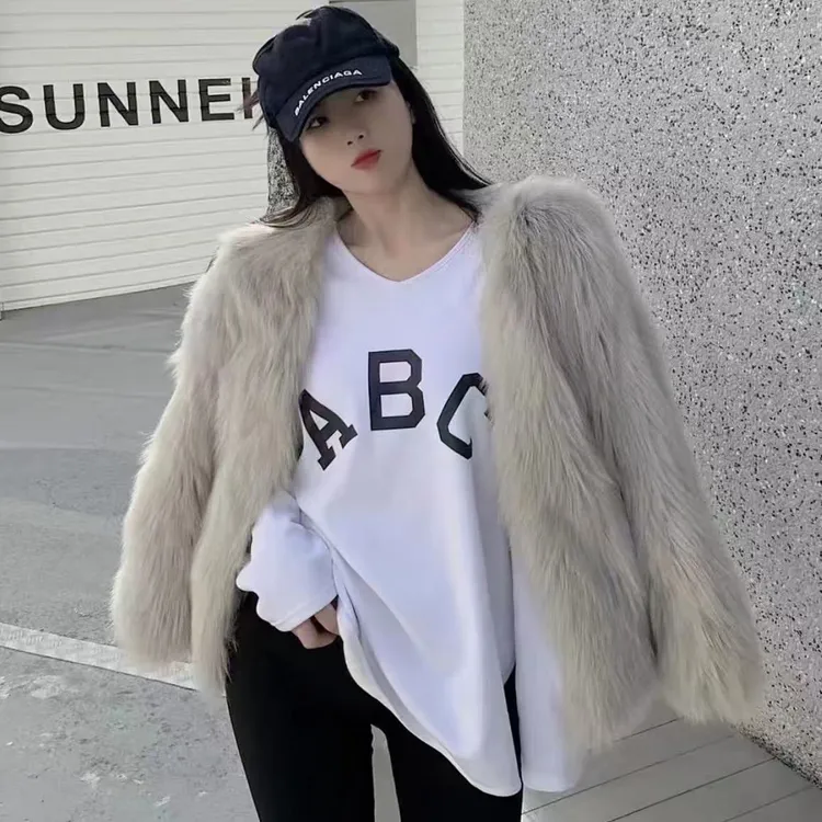 磨毛锁骨ABC长袖大白T恤