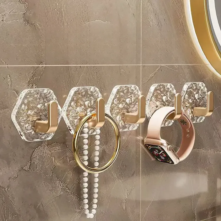 高档挂钩免打孔创意亚克力门后粘胶卫生间浴室贴墙粘钩宿舍自粘