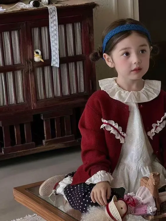 【渃莹童装】（编码400-450）25秋冬~新款女童年服套装连裙子上衣