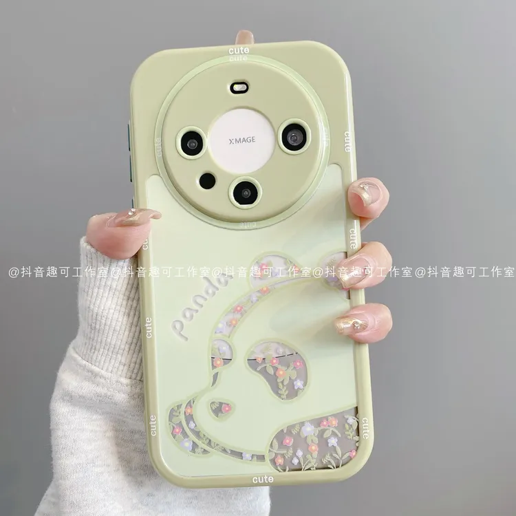 奶油壳适用华为mate70pro/60/50/40/30苹果16pro小米潮熊猫手机壳