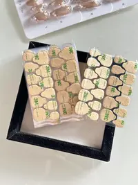 二代牛皮纸果冻胶超级黏（每张24粒）手工穿戴甲专用