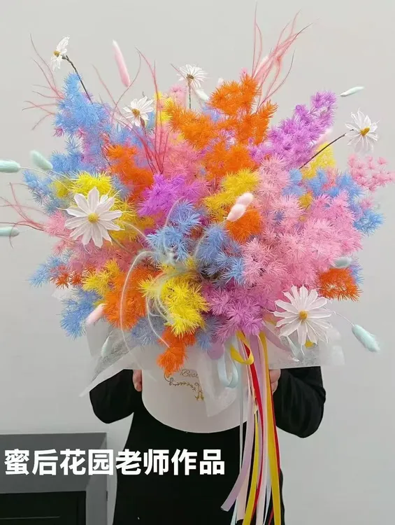《不掉针》100~120克工厂直销蓬莱松永生花梦幻艺术家百搭天然花束