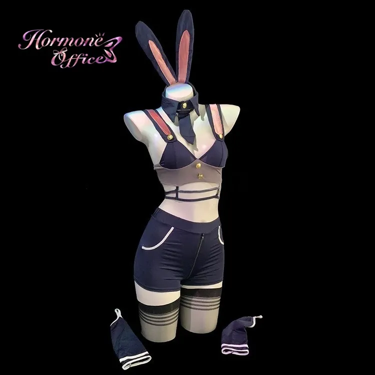 「兔子警官」纯欲兔女郎套装性感服装情侣趣味cos服约会睡裙制服