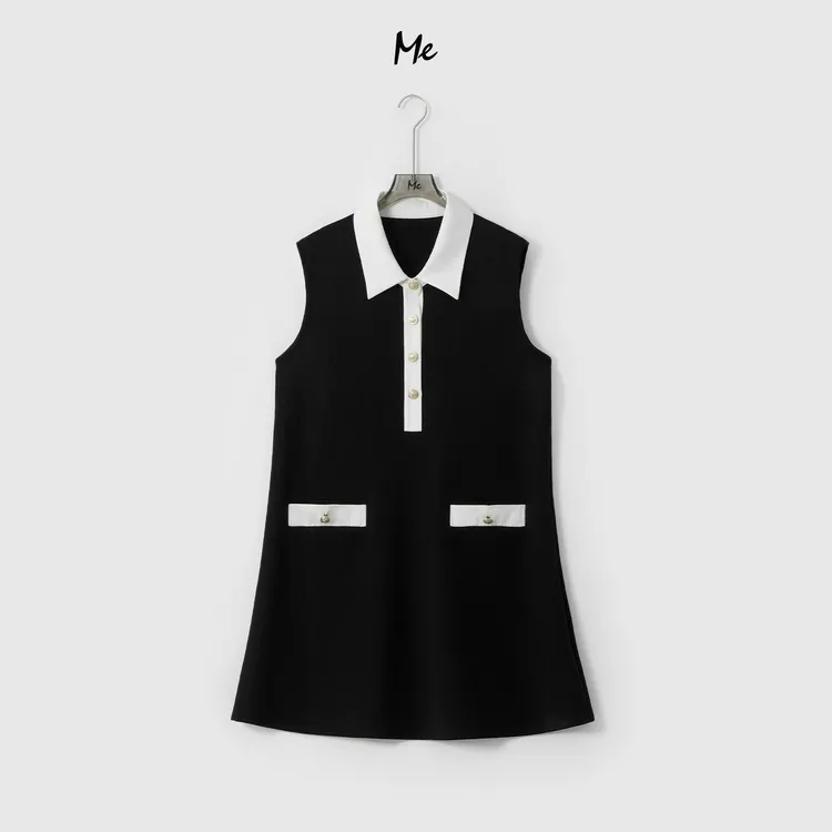 ME【千金POLO裙】奢牌感高知显瘦舒适时尚百搭休闲连衣裙MESS6727