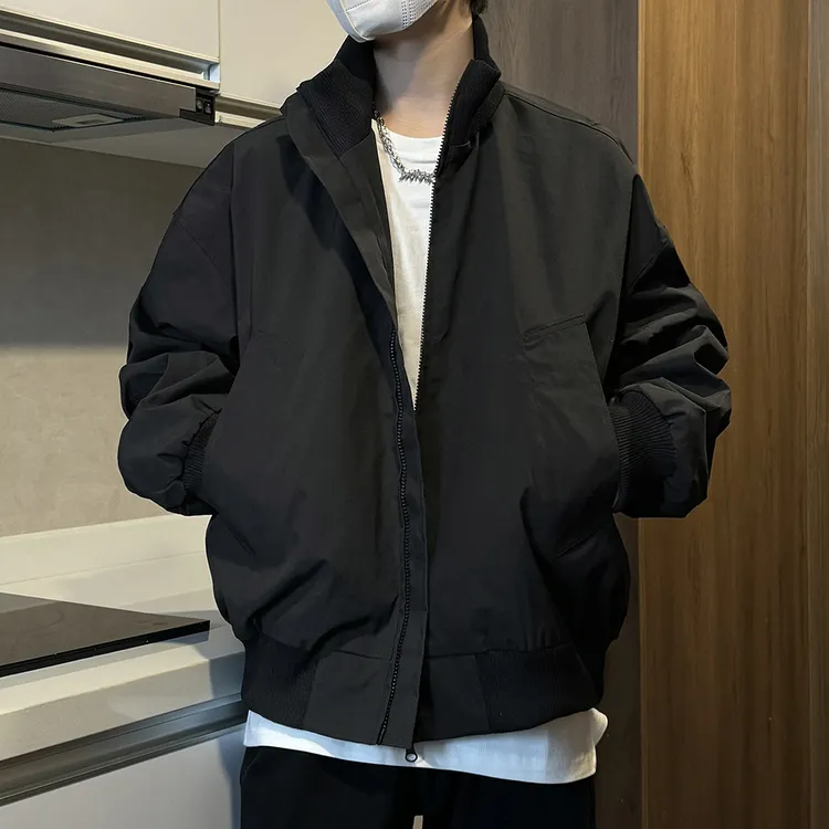 JUJUPS2025痞帅棒球服男女秋季外套男生春秋百搭宽松工装飞行夹克