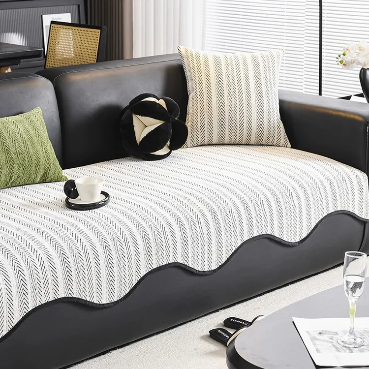 【异形鱼骨纹】沙发垫四季通用防水沙发坐垫防滑高级感家用沙发垫