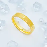 【国潮】足金999 拉丝米字宽戒指 2.14 12圈口