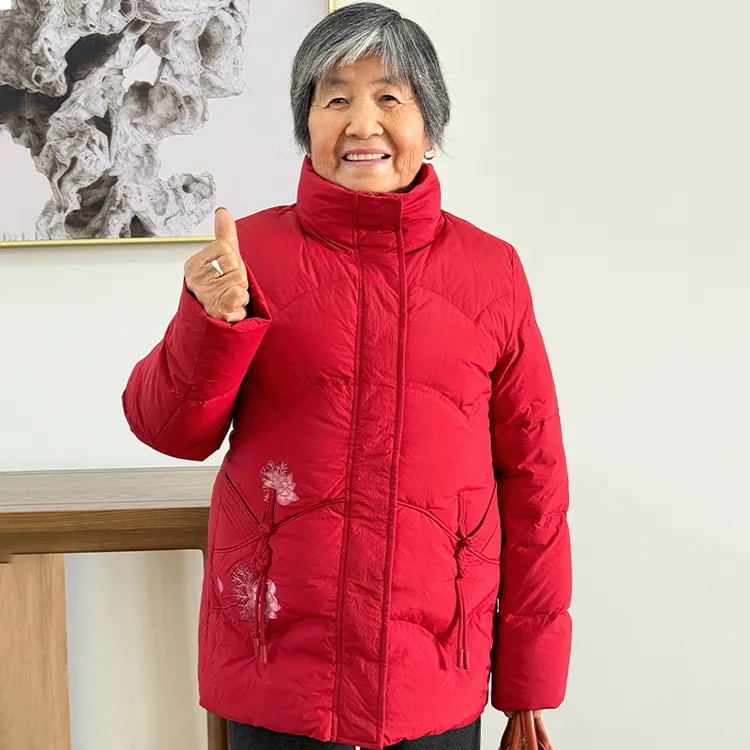 奶奶装冬装女气质羽绒服加厚2025新款妈妈冬季外套老太太老人衣服