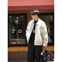 Zone11秋2025新款「」纯色休闲夹克刺绣外套cleanfit百搭UN25006