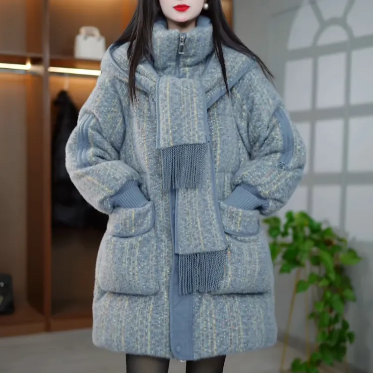 今年流行爆款羽绒服女2025新款冬季宽松保暖冬天休闲白鸭绒外套潮