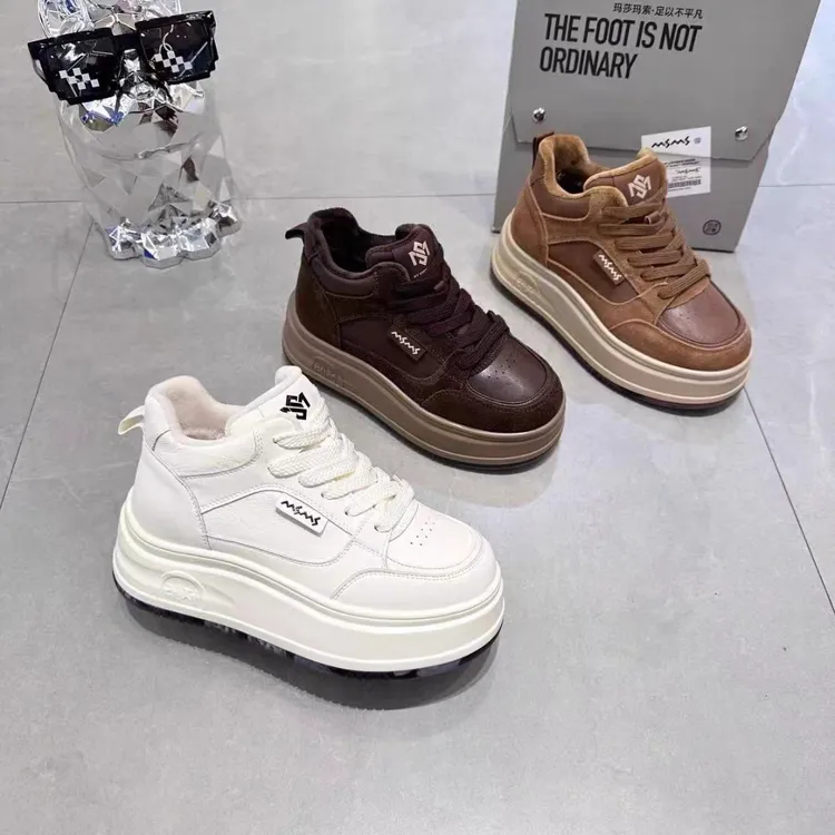玛莎玛索2025冬新款休闲厚底百搭潮流大棉增高板鞋176-98
