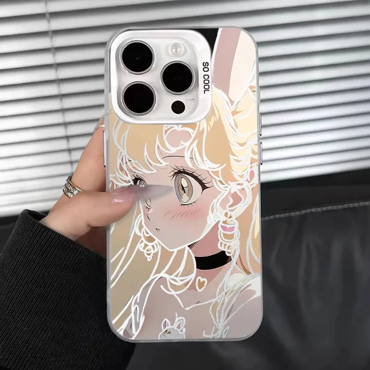 美少女适用苹果17/16promax彩银iPhone15pro手机壳14/13/12/11/xr