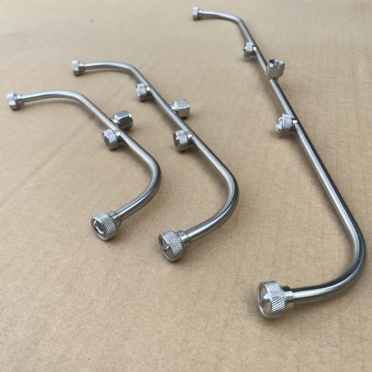 农用打药雾化扇形大面积喷头喷雾器弯头不锈钢三四头扇形喷嘴喷枪