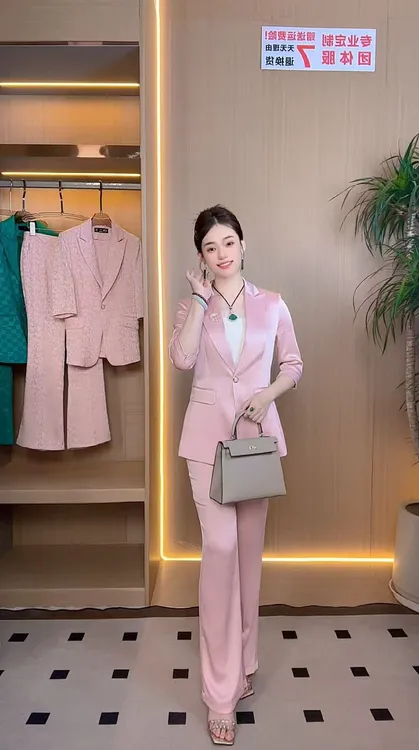 新款2025夏季气质女神范女总裁高端工作服正装时尚大气西装套装