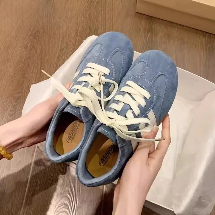 三福德训鞋女2025秋季新款复古百搭休闲运动板鞋单鞋阿甘小白鞋女