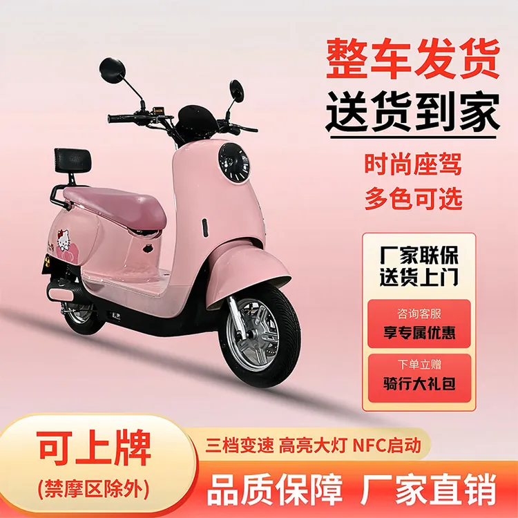长续航轻便城市通勤女士粉色轻电摩2025爆款轻便电摩推荐女生