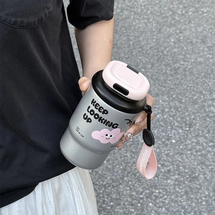 富光保温杯女高颜值咖啡杯学生防摔便携专用水杯子车载保冷随行杯