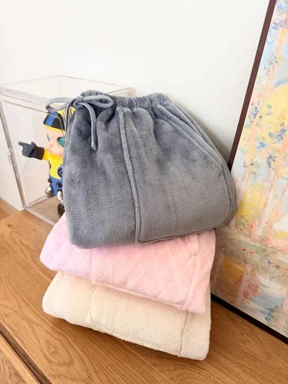 【双面绒暖暖裤】冬季加厚保暖法兰绒家居裤带口袋加绒可外穿333