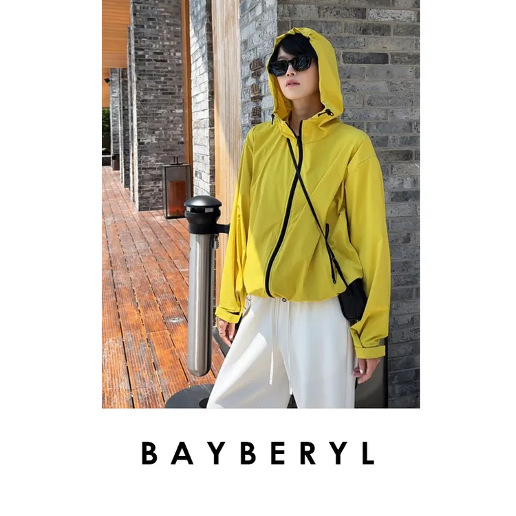 CC10-BAYBERYL老贝山夏酷滑*防晒户外薄休闲运动连帽外套MF5H0201