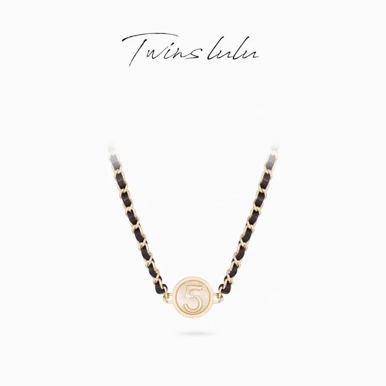 TWINS LULU【5号】 圣诞节2025年新款个性5字项链女款TSJ10235