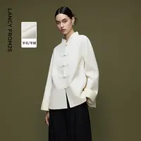 【兰亭叙】朗姿羊毛新中式双面呢大衣气质高级感2025年冬季新款女