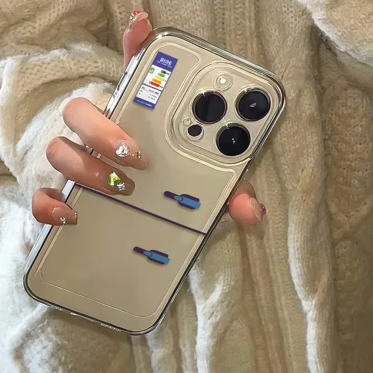 卡通创意冰箱手机壳适用苹果iPhone15promax华为小米OPPO一加vivo