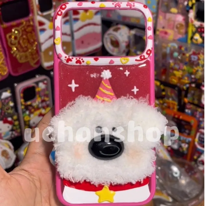 【现现-手机壳】满铺蛋糕kt玩总巴斯动物饼干diy手绘壳