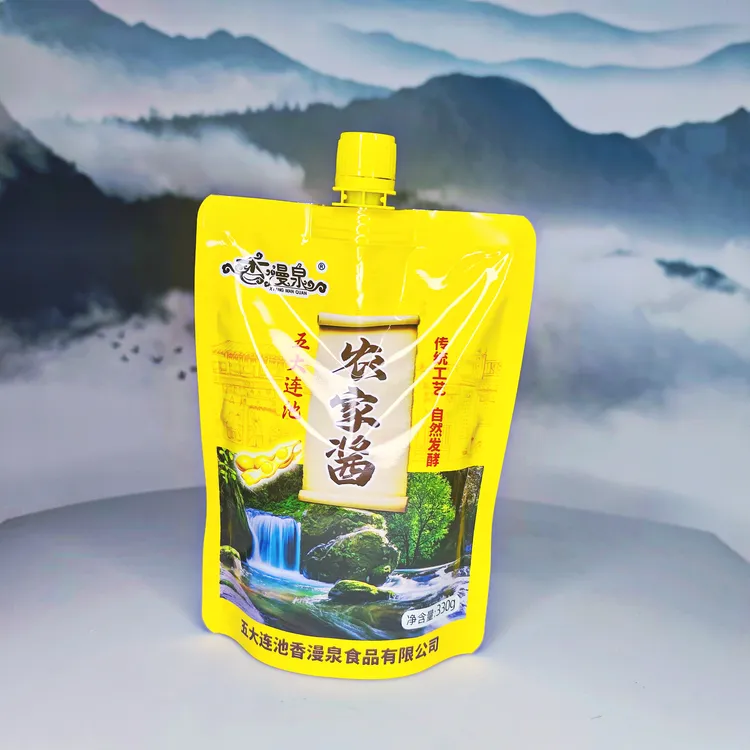 五大连池香漫泉矿泉农家酱330克装东北风味黄豆酱臭大酱