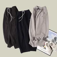 吴小越W1480男童针织加绒冬款裤子秋款儿童长裤男孩卫裤休闲运动