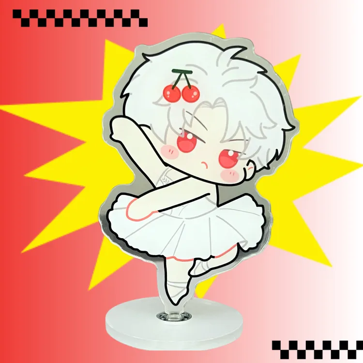 谷得猫宁GoodMeow 恋与深空同人二创五只小天鹅芭蕾10cm旋转立牌