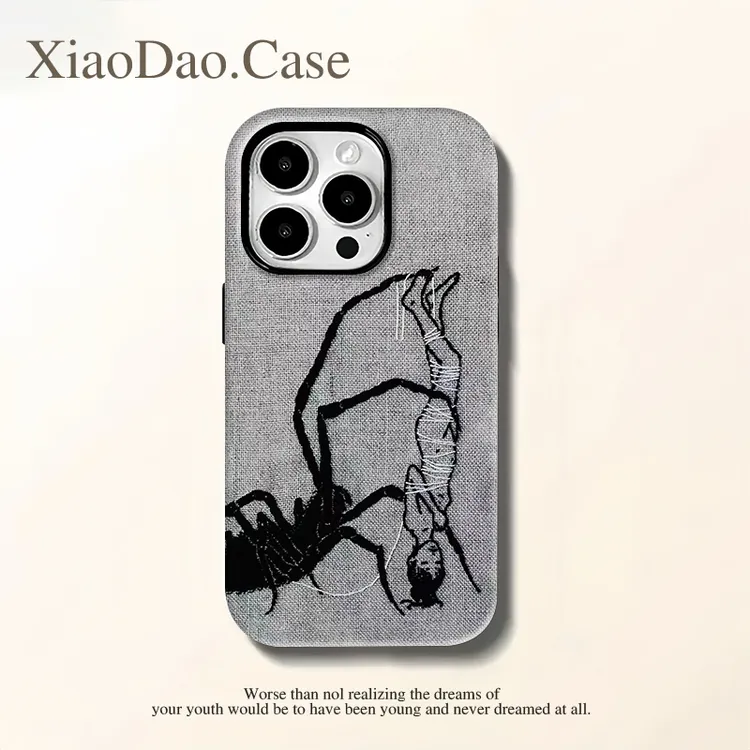 小众蜘蛛风手机壳适用17promax 防摔手机壳华为小米17proppvivo