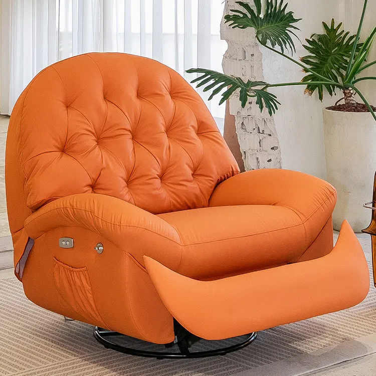 德国多功能沙发客厅单人电动躺椅可摇可转阳台休闲懒人摇椅头等沙