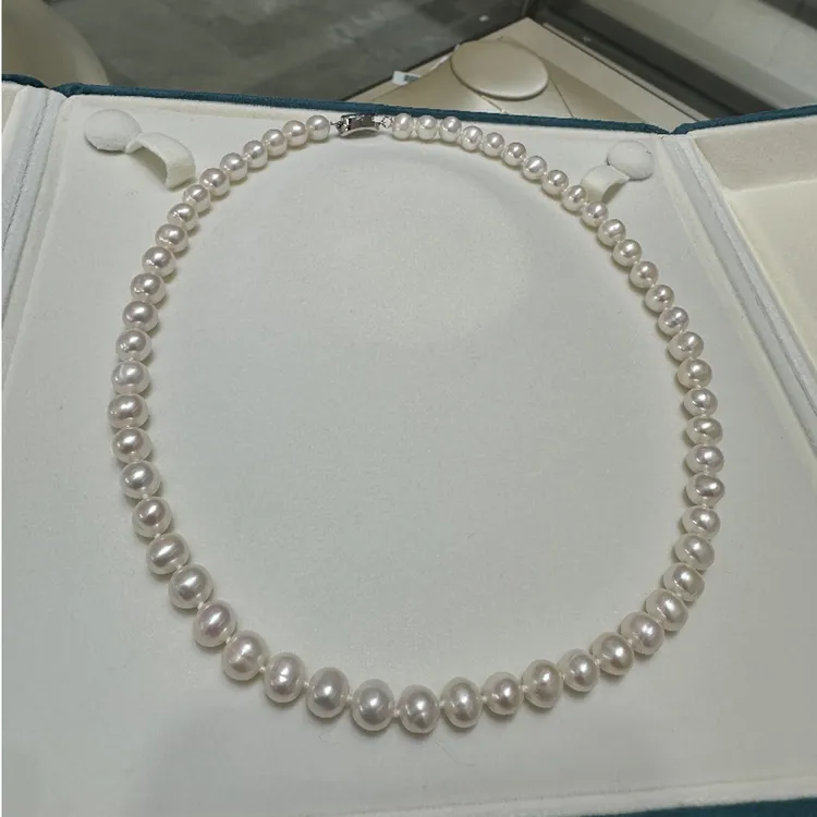 【视频】天然珍珠项链/7-8mm/简约百搭/时尚/大方