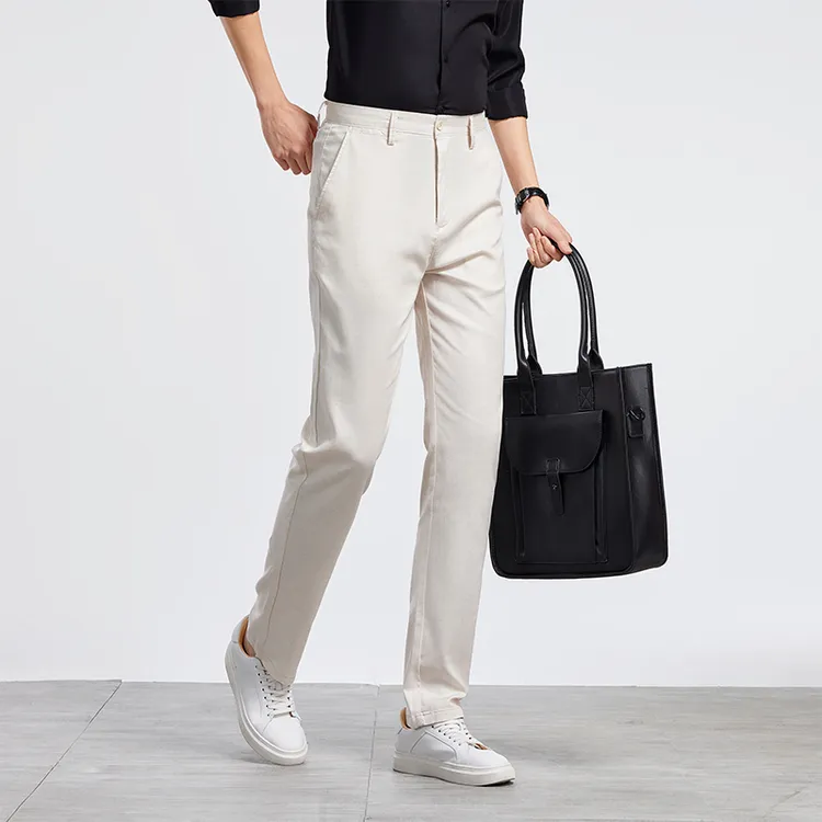 【水洗棉】男士直筒裤高品质商务休闲裤秋冬有弹力053#裤子