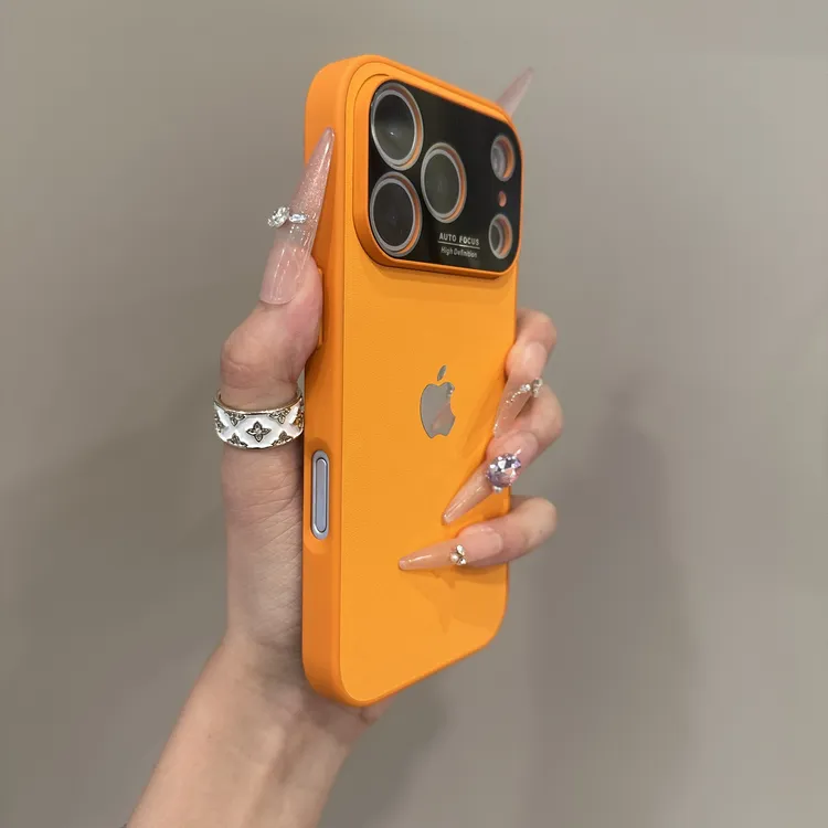 创意简约高级素皮纹适用iPhone17promax手机壳16苹果15全包14女13
