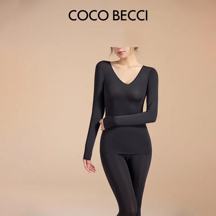 COCO BECCI【皮肤衣套装】亲肤轻盈柔软舒适打底套装CFLJC354113