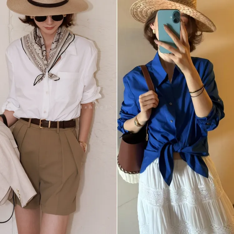 NeedShop1 【免打理】简约白色衬衫