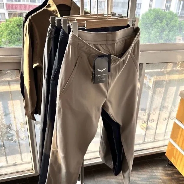 高高货！秋冬高弹长裤宽松型极简风中腰休闲裤男士百搭商务宽松