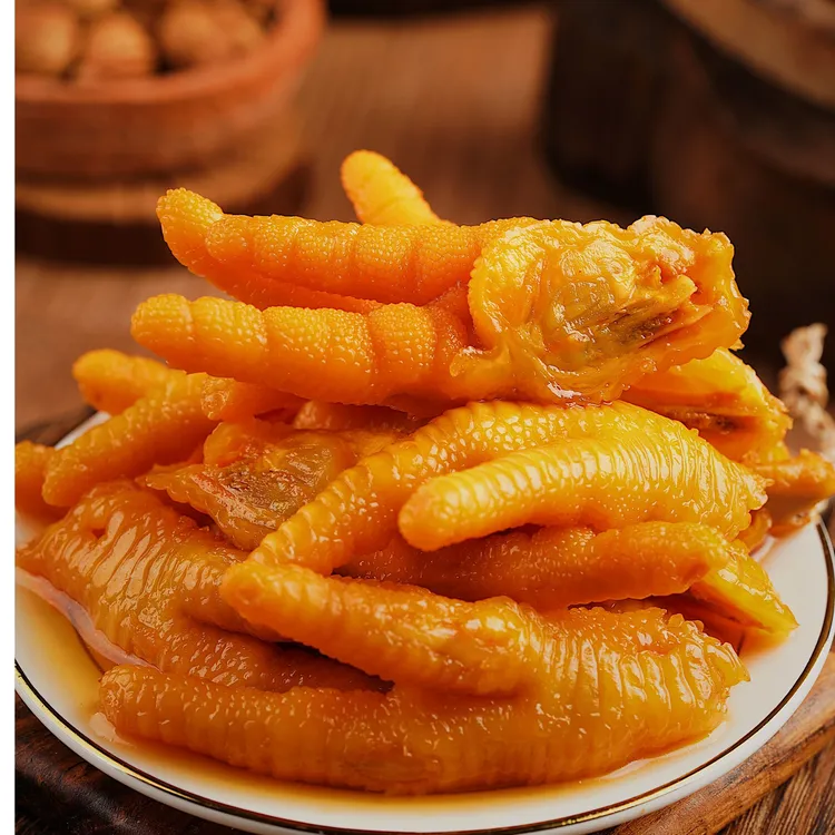 阿麦古馋嘴鸡爪泡卤Q弹脆微辣开袋即食零解馋卤味食休闲大鸡爪